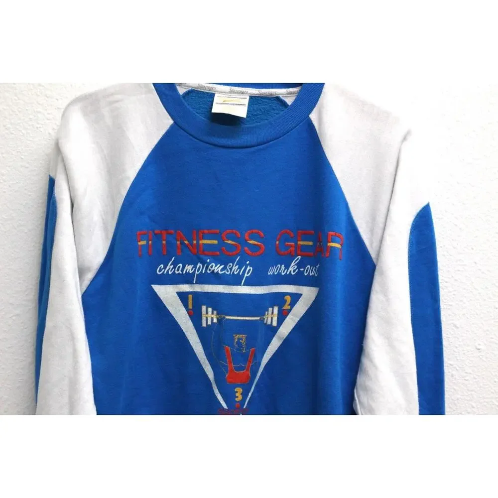 Vintage Slazenger Fitness Gear Sweatshirt Large